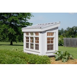 Little Cottage Company Petite Greenhouse with Floor Kit (58LCPGWPNK)