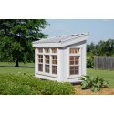 Little Cottage Company Petite Greenhouse with Floor Kit (58LCPGWPNK)