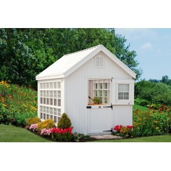 Little Cottage Company Colonial Gable Greenhouse Panelized kit 10x16 (10X16 LCG-WPNK)