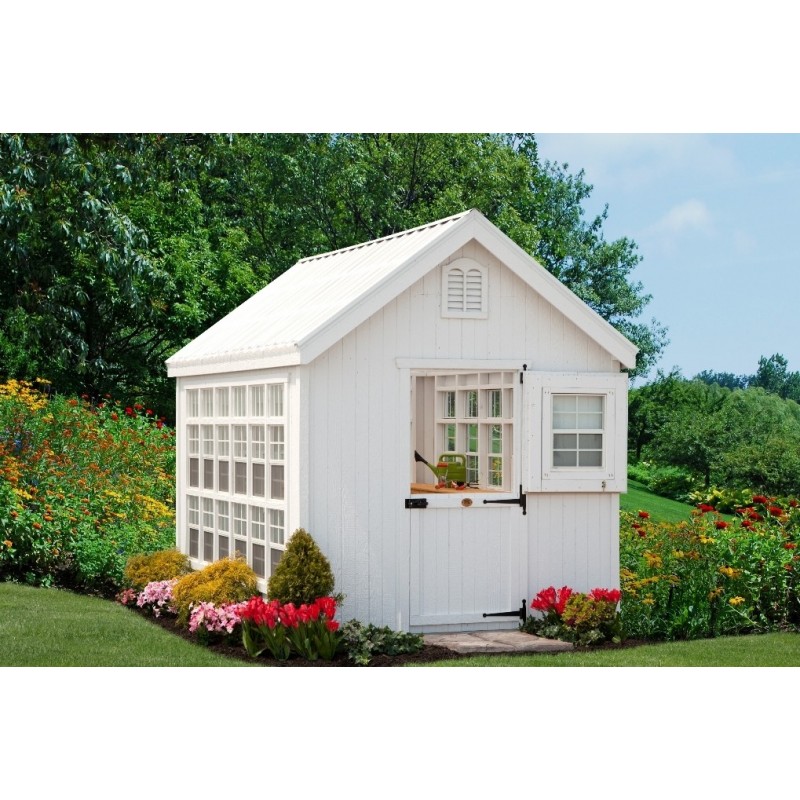 Little Cottage Co. Colonial Gable Greenhouse Panelized kit 10x16 (10x16 LCG-PNK)