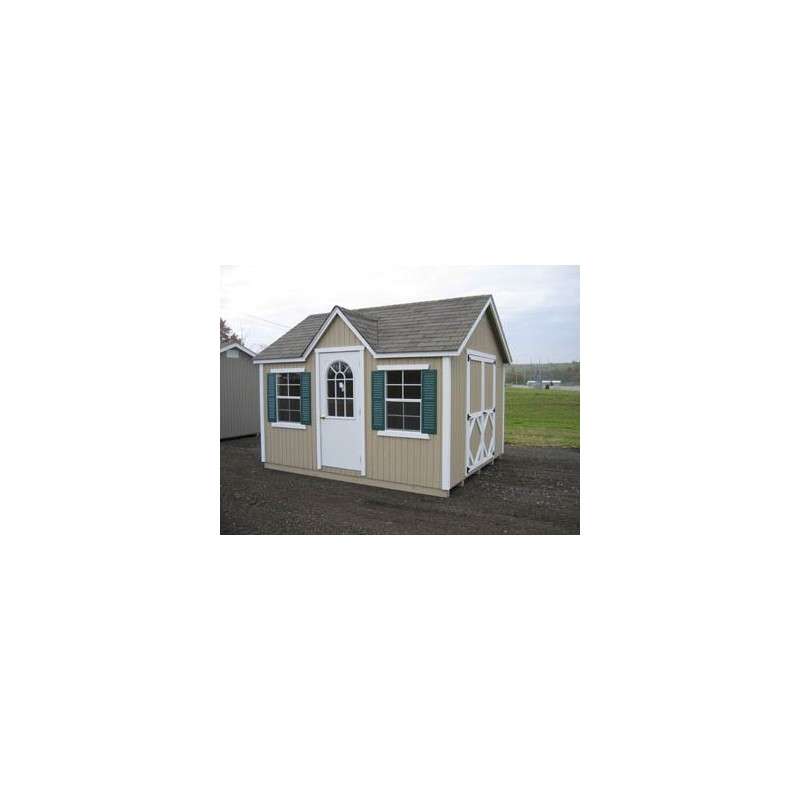 Little Cottage Company Classic Wood Cottage 12' x 24' Storage Shed Kit (12X24CWCWPNK)
