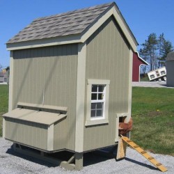 Little Cottage Company Colonial Gable Coop 4x6 Panelized Kit (4X6CGCC-WPNK)