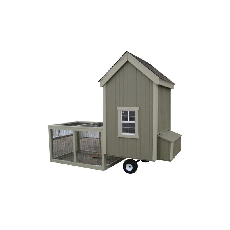 Little Cottage Company Colonial Gable Coop 4x4 Panelized Kit  (4X4 CGRC-WPNK)