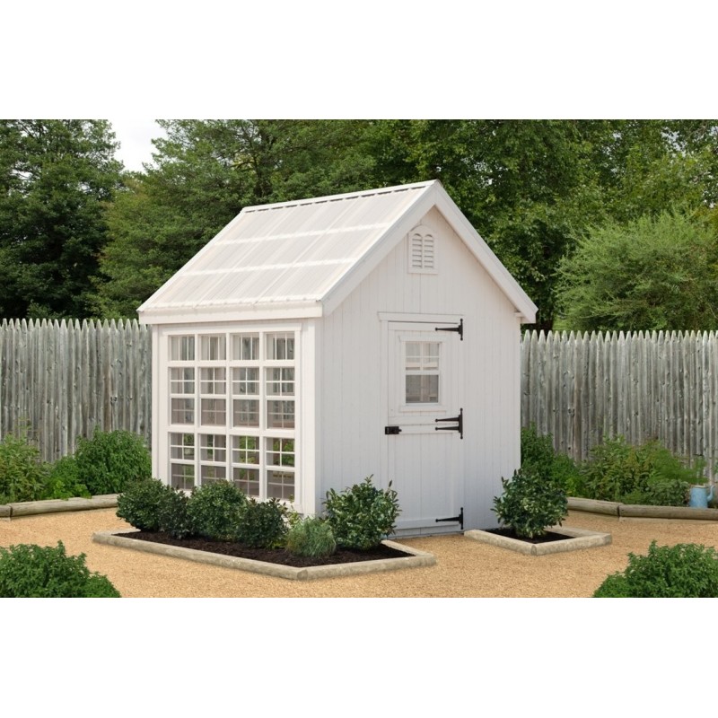 Little Cottage Co. Colonial Gable Greenhouse Panelized kit 10x14 (10x14 LCG-PNK