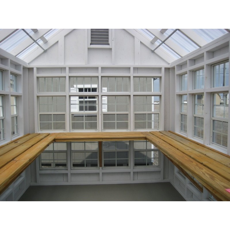 Little Cottage Company Colonial Gable Greenhouse Panelized kit 10x14 (10X14 LCG-WPNK)