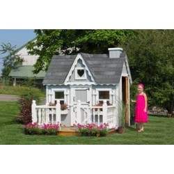Little Cottage Company Victorian Playhouse 4' x 6' Kit (4X6-VP-WPNK)