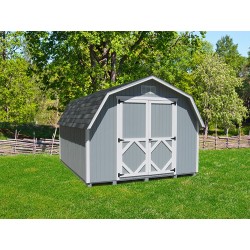 Little Cottage Company Classic Gambrel Barn 12' x 14' Storage Shed Kit (12X14 CWGB-4-WPNK)