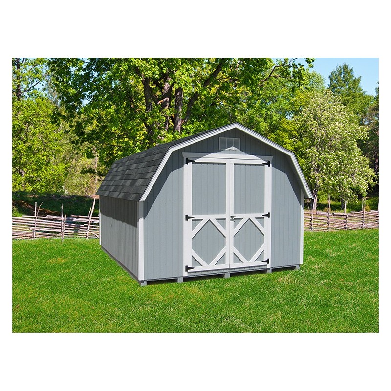 Little Cottage Company Classic Gambrel Barn 12' x 20' Storage Shed Kit ...