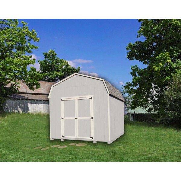 little cottage company gambrel barn 10' x 14' storage shed