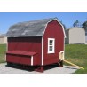 Little Cottage Co Gambrel Barn Coop 6x8 Panelized Wood Chicken Coop (6x8 GBCC-PNK)