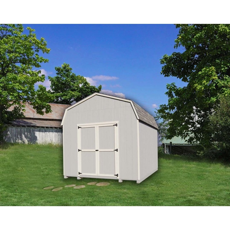 Little Cottage Company Gambrel Barn 8' x 16' Storage Shed 