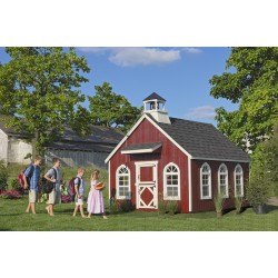 Little Cottage Company Stratford Schoolhouse 8' x 10' Playhouse Kit (8X10 SSH-WPNK)