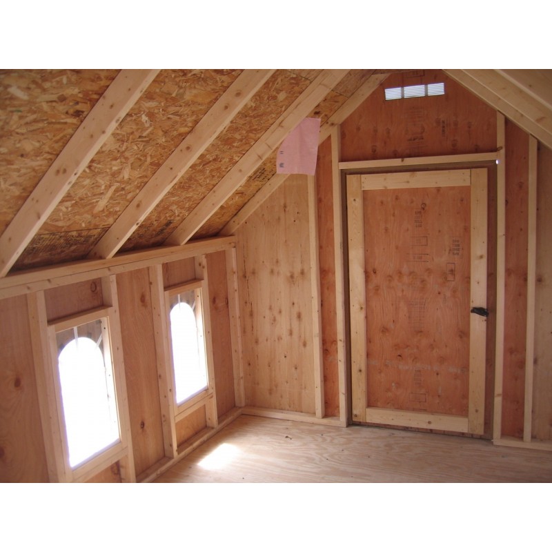 Little Cottage Company Stratford Schoolhouse 8' x 10' Playhouse Kit (8X10 SSH-WPNK)