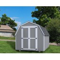 Little Cottage Company Gambrel Barn 10' x 16' Storage Shed Kit with 4' Side Walls (10X16 VGB-4-WPC)