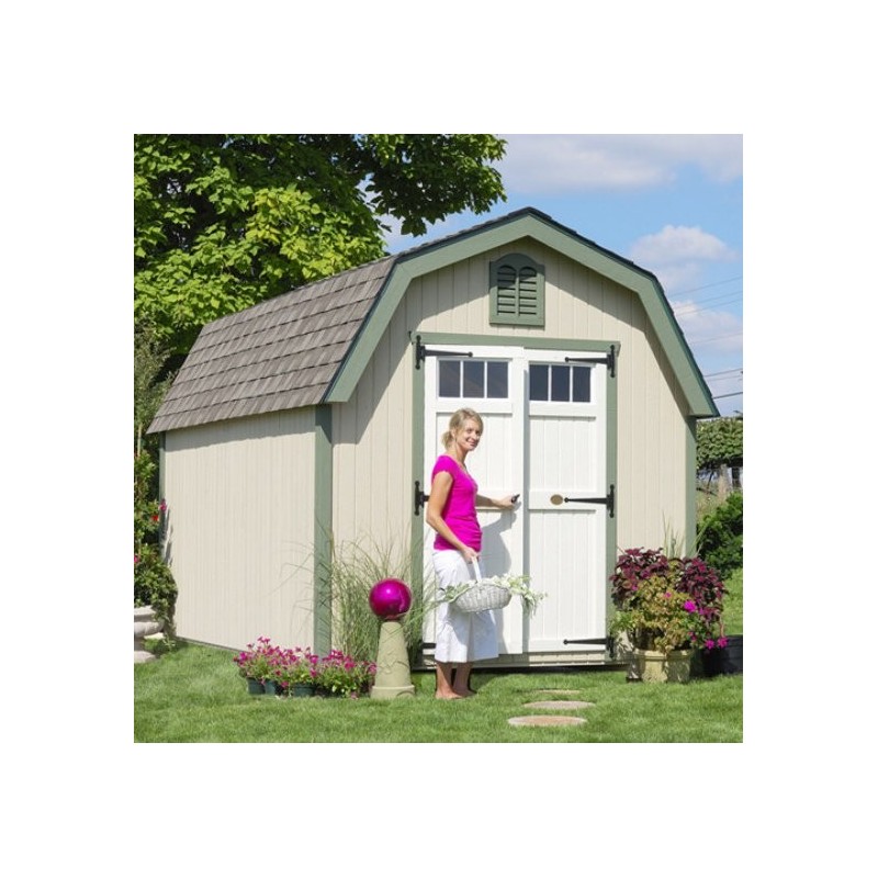 Little Cottage Company Colonial Greenfield 8x8 Storage Shed Kit (8x8 GCGS-WPNK)