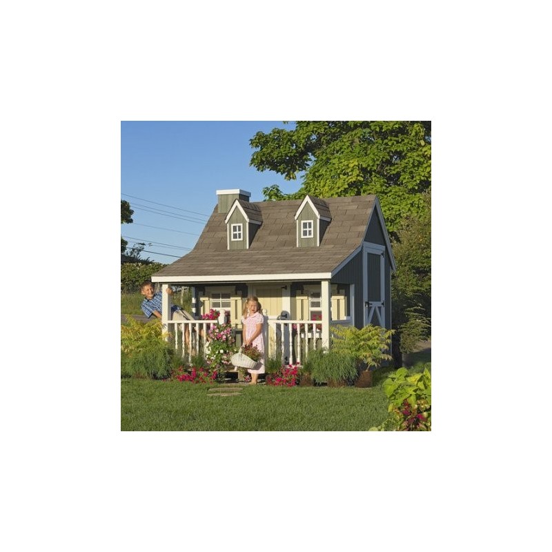 Little Cottage Company Pennfield 11' x 8' Playhouse Kit (11x8 PC-WPNK)