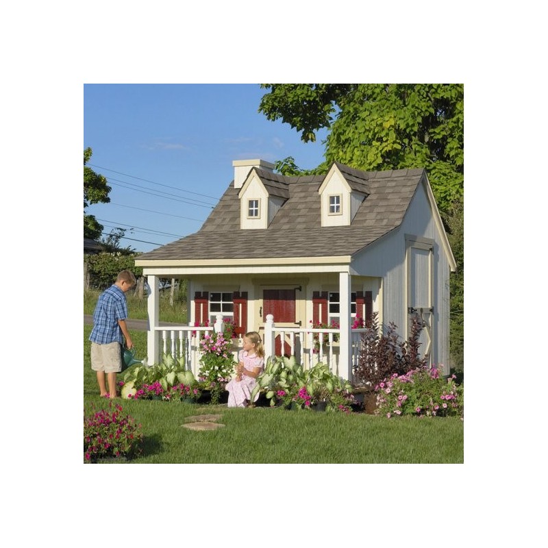 Little Cottage Company Pennfield 11' x 12' Playhouse Kit (11x12 PC-WPNK)