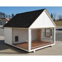 Little Cottage Co. Cape Cod Cozy 8x10 Panelized Wood Dog Kennel (8x10 CCCKL-PNK)