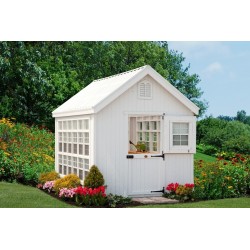 Little Cottage Company Colonial Gable Greenhouse Panelized kit 8x8 (8X8 LCG-RPNK)