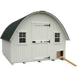 Little Cottage Company Round Roof Coop 10x12 Panelized Kit (10x12 RRCC-WPNK)