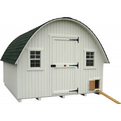 Little Cottage Company Round Roof Coop 10x16 Panelized Kit (10x16 RRCC-WPNK)