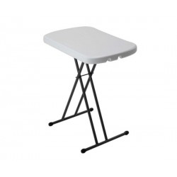 Lifetime Adjustable Height Personal Folding Table (White Granite) 80251