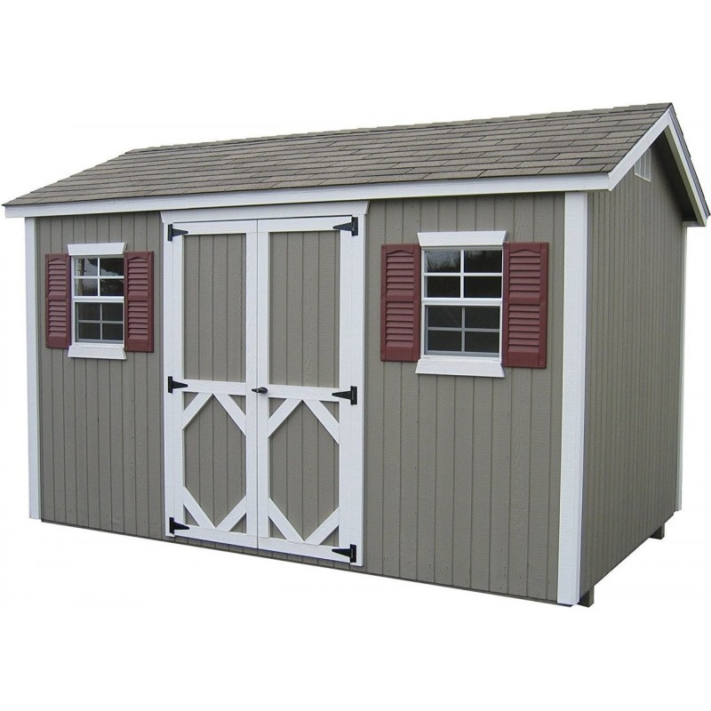 Little Cottage Co. Classic Workshop 12x14 Wood Storage Shed Kit (12x14 CWS-PC)