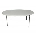Lifetime 60-Inch Round Commercial Stacking Folding Table - White (280301)