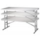Lifetime 4 ft. Commercial Adjustable Height Folding Table (White) 80160