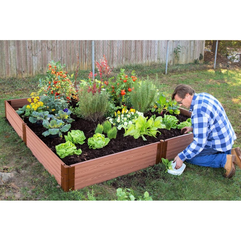 Frame It All 8x8ft Raised Garden Bed - 1in Thick - 2 Level (300001068)