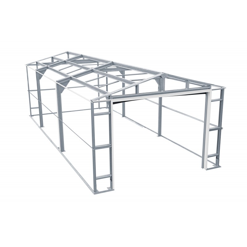 DuraMax 12x20 Light Grey Imperial Metal Storage Garage Building Kit (50952)