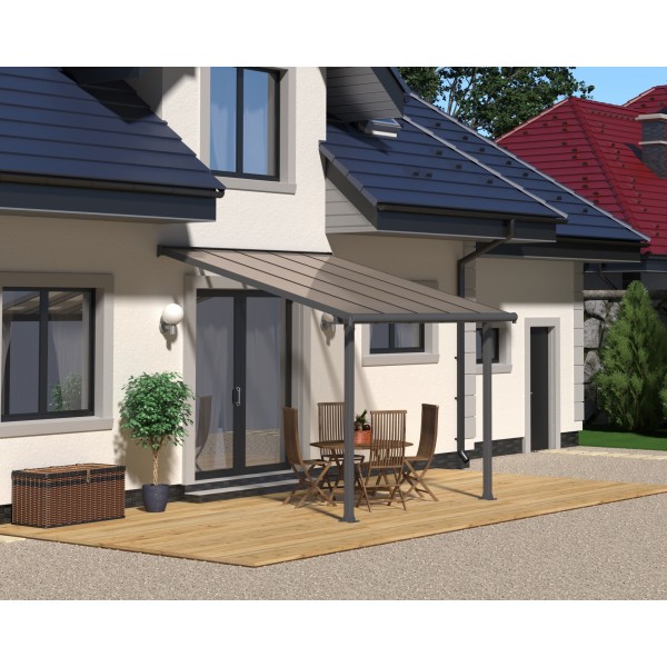 Palram 10x8 Olympia Patio Cover Kit Gray Bronze (HG8810)