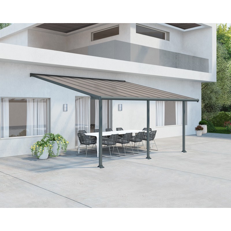 Palram 10x18 Olympia Patio Cover Kit - Gray Bronze (HG8818)