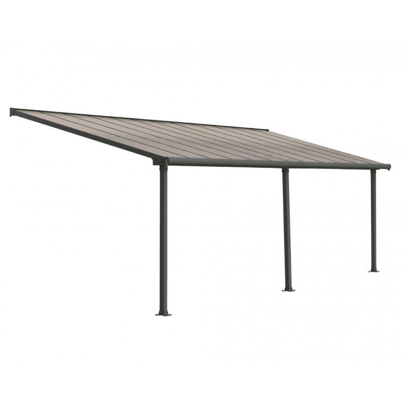 Palram 10x24 Olympia Patio Cover Kit - Gray Bronze (HG8824)