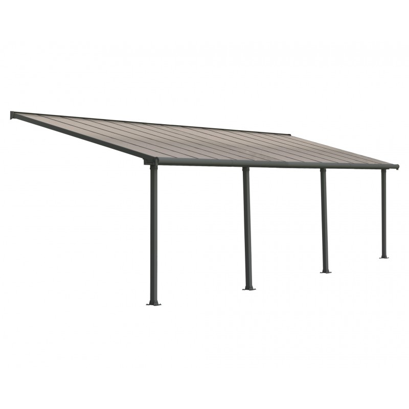 Palram 10x28 Olympia Patio Cover Kit - Gray Bronze (HG8828)