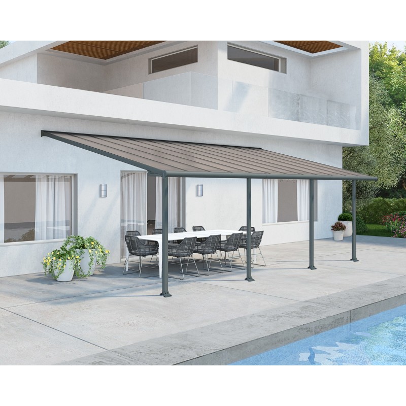 Palram 10x30 Olympia Patio Cover Kit - Gray Bronze (HG8830)