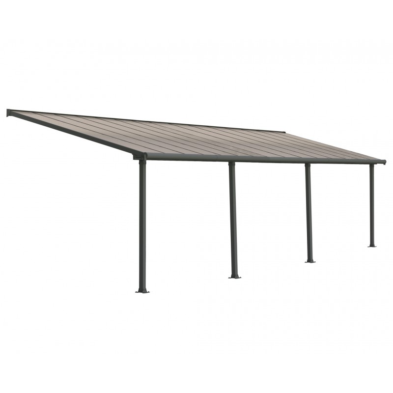 Palram 10x30 Olympia Patio Cover Kit - Gray Bronze (HG8830)