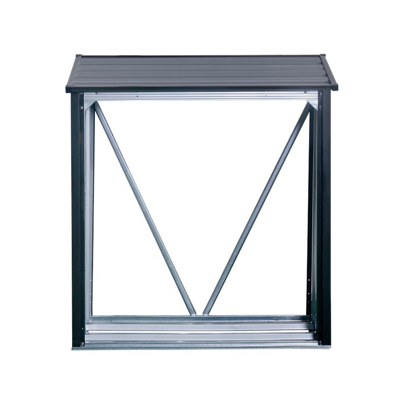 Arrow 4x2 Firewood Rack - Anthracite (90174)
