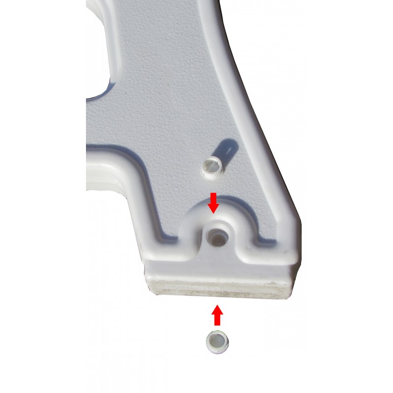 Duramax Triple Seat Garden Bench White w/ Sacramento Green (84077)