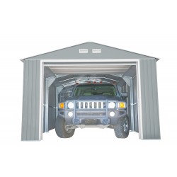 DuraMax 12x26 Light Grey Imperial Metal Storage Garage Building Kit (55152)