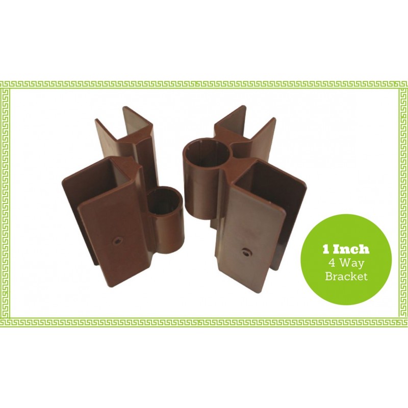 Frame It All Raised Garden Bed Brackets – 1” 4-Way Bracing Bracket (300001018)