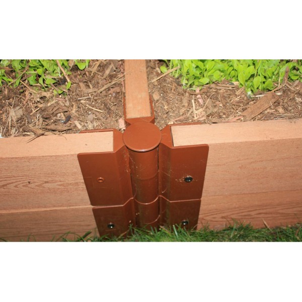 Frame It All Raised Garden Bed Brackets 1in 4Way Bracing Bracket