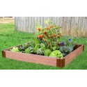 Frame It All Classic Sienna Raised Garden Bed 4x4x5.5 - 1in profile (300001058)