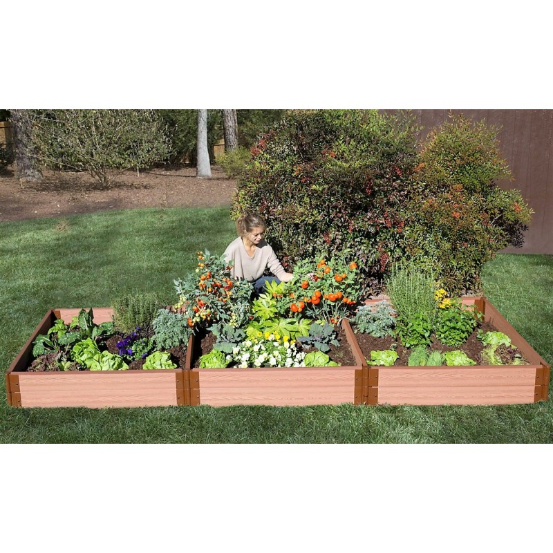 Frame It All 4' x 12' x 11” Classic Sienna Raised Garden Bed - 2” profile (300001075)