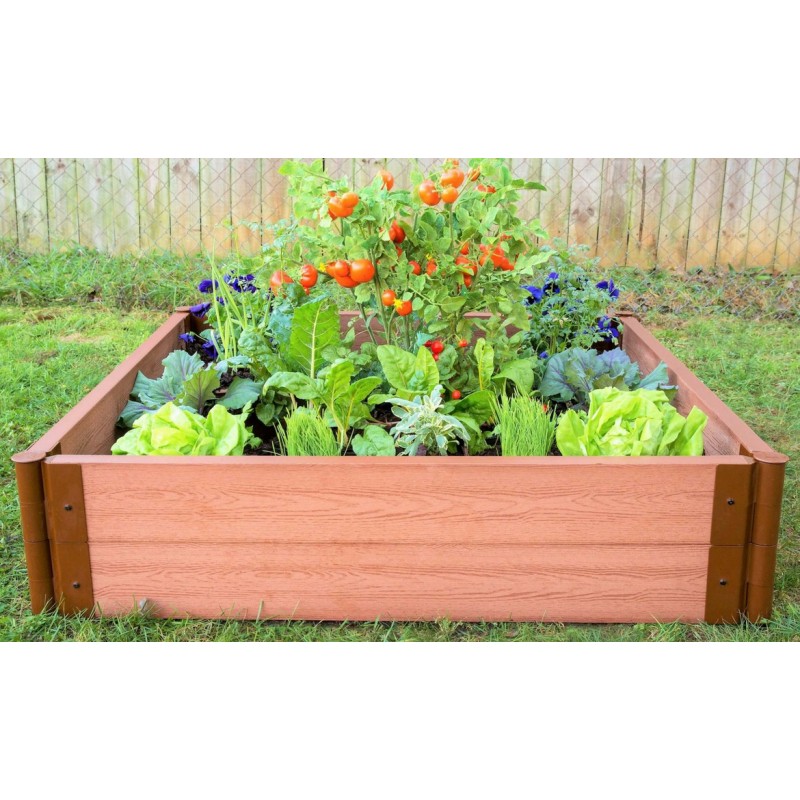 Frame It All 4' x 4' x 11” Classic Sienna Raised Garden Bed - 2” profile (300001084)