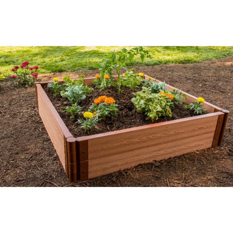 Frame It All 4' x 4' x 11” Classic Sienna Raised Garden Bed - 2” profile (300001084)