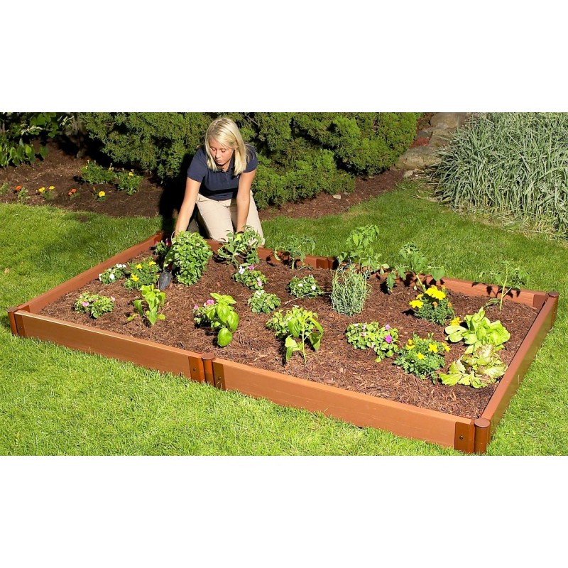 Frame It All Classic Sienna Raised Garden Bed 4' x 8' x 5.5