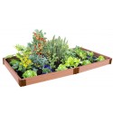 Frame It All 4' x 8' x 5.5” Classic Sienna Raised Garden Bed - 2” profile (300001090)