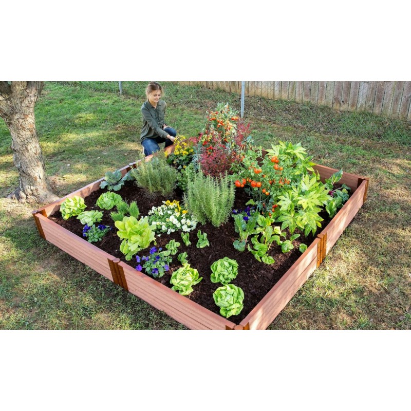 Frame It All 8' x 8' x 11” Classic Sienna Raised Garden Bed - 2” profile (300001099)