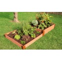 Frame It All 4’ x 8’ x 11” Classic Sienna Raised Garden Bed Terraced - 2” profile (300001180)